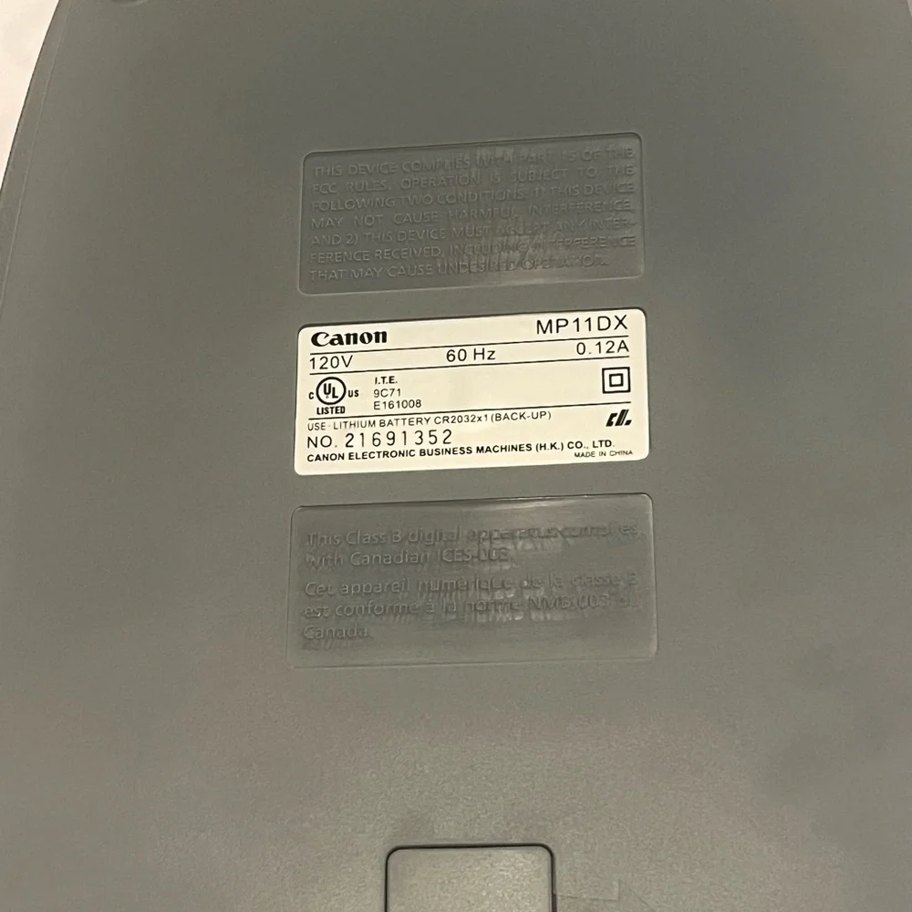 Vintage Canon MP11DX Gray Calculator